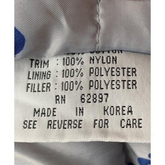 VTG Dallas Cowboys NFL Triple Goose Jacket L Blue Mens Winter Puffer Coat 8977 - Picture 6 of 13